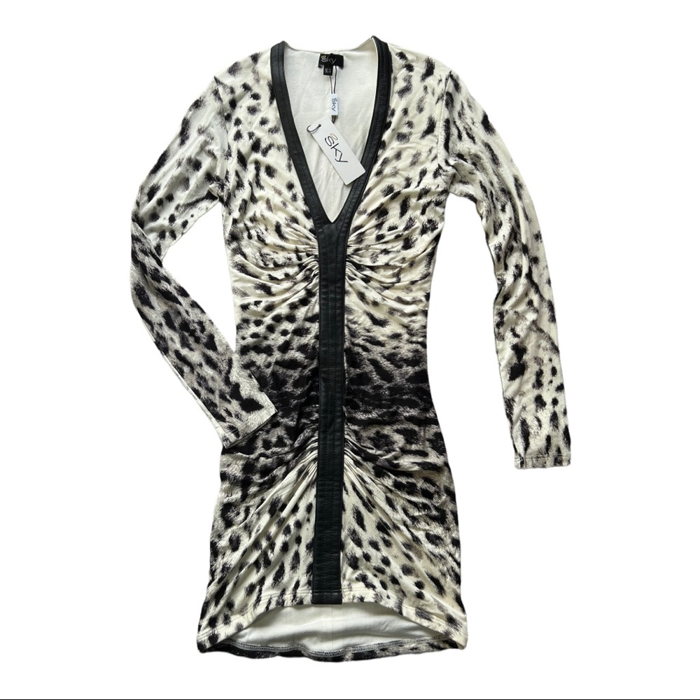 Sky Long Sleeve Mini Dress NWT